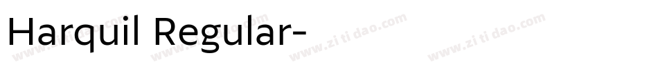Harquil Regular字体转换